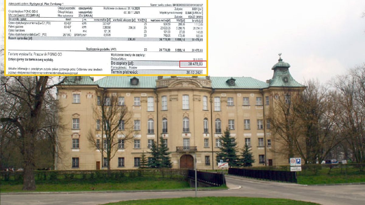 Zamek w Rydzynie zamknięty