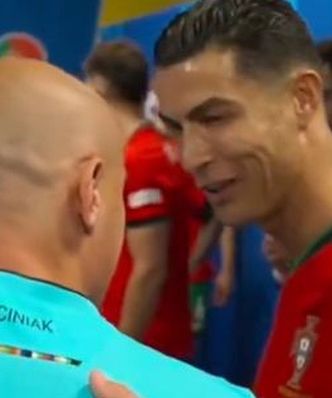 Ronaldo zobaczył w tunelu Marciniaka. Ta scena mówi wiele