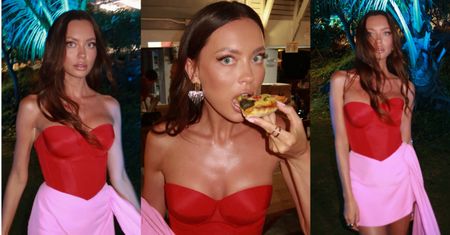 Edyta Zając w różowej mini i bamboszach promuje nowy sezon "Hotelu Paradise" (ZDJĘCIA)