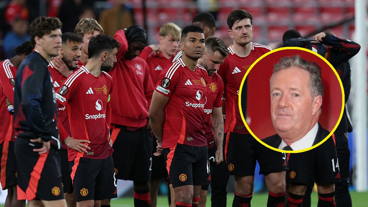 Getty Images /  Ian MacNicol/Mike Marsland / Na głównym: Manchester United, w kółku: Piers Morgan