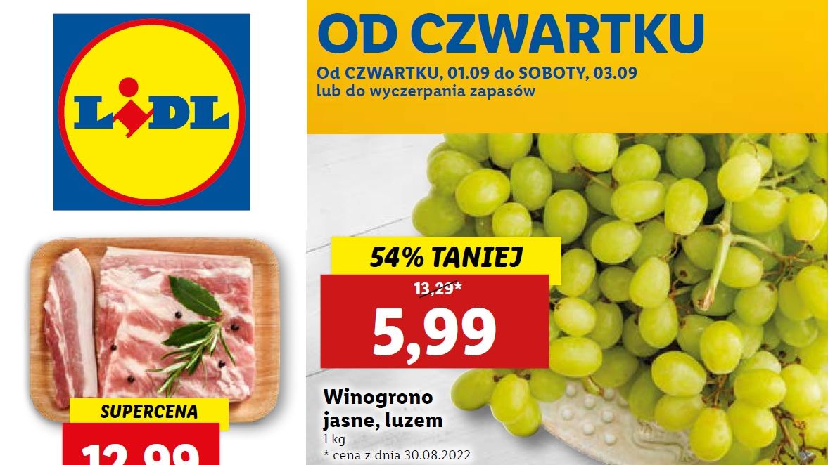 Lidl gazetka od 1.09 22 - czwartku 1 września