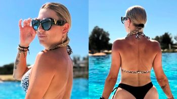 Drapieżna Magdalena Narożna wyleguje się na słońcu w panterkowym bikini