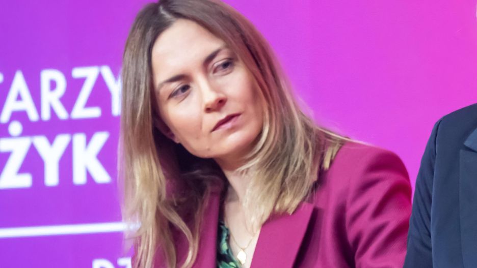 Katarzyna Wężyk podczas Europejskiego Kongresu Kobiet w Toruniu