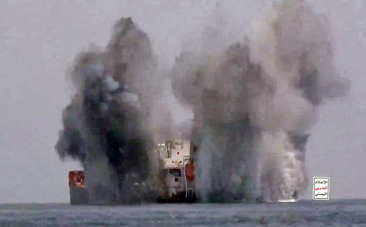 The Houthis attacked the bulk carrier Transworld Navigator on the Red Sea and the tanker Stolt Sequoia on the Indian Ocean (illustrative photo).