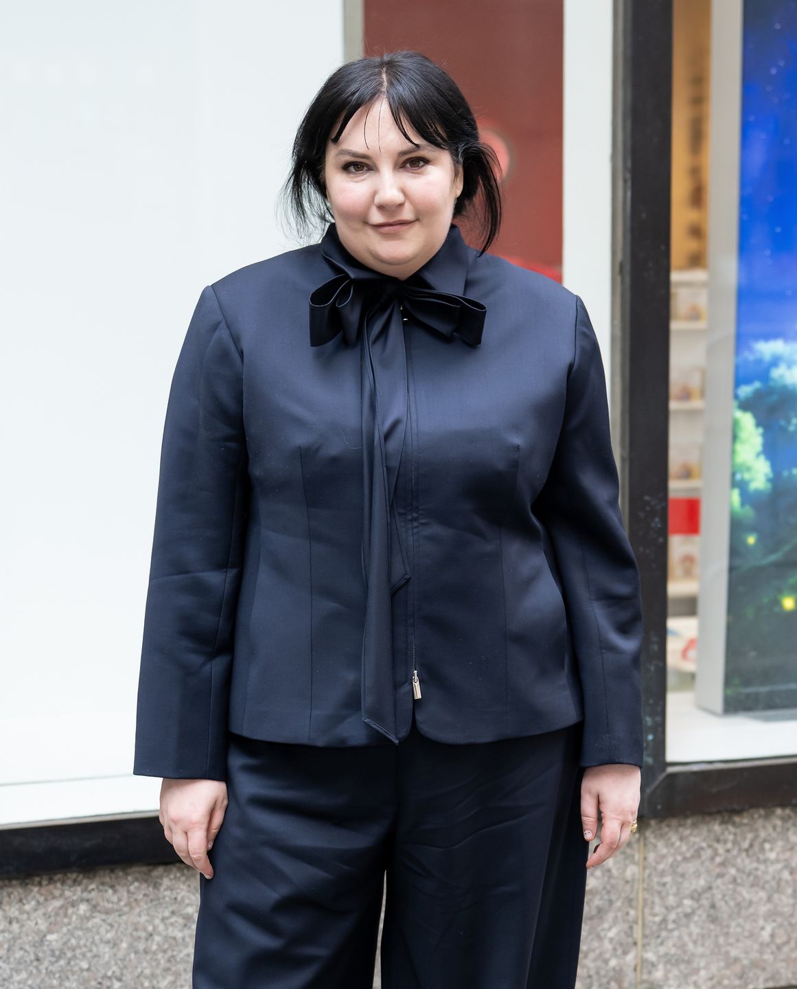 NEW YORK, NEW YORK - APRIL 15: Lena Dunham is seen during NBC's "Today" show at Rockefeller Plaza on April 15, 2026 in New York City. (Photo by Gilbert Carrasquillo/GC Images)