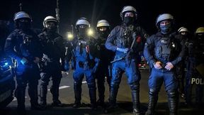 Policyjna akcja w pobliżu A4. "Oczekiwała grupa około 200 mężczyzn"