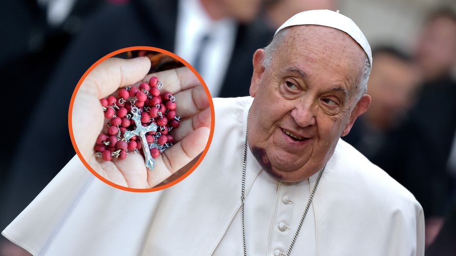 Sprzedają różańce błogosławione przez papieża Franciszka