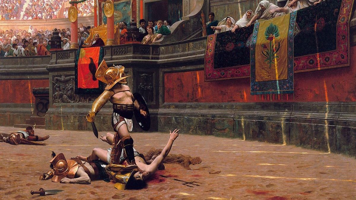 Wizja walk gladiatorów, XIX wiek 