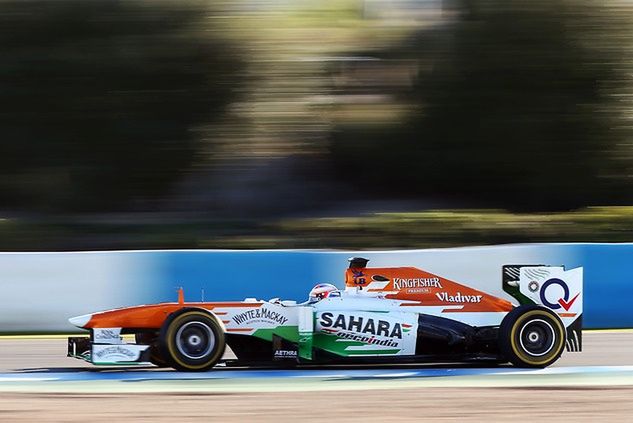 Podium w Bahrajnie było drugim w historii zespołu Force India