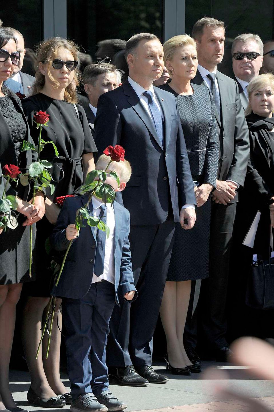 Andrzej i Agata Duda – pogrzeb Ireny Szewińskiej