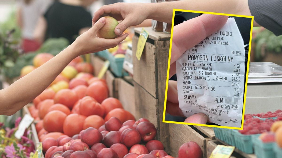 Paragon z warzywniaka z woj. małopolskiego. 