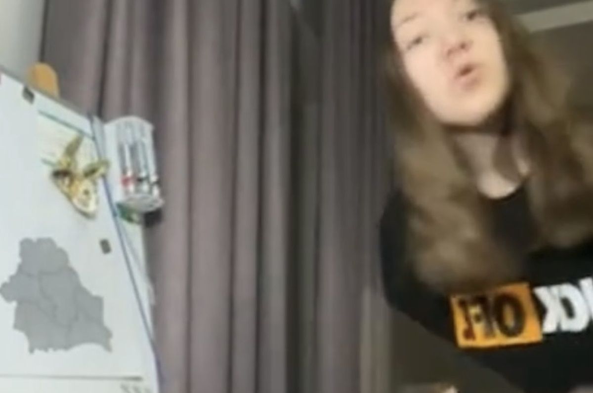 Screen z TikToka studentek