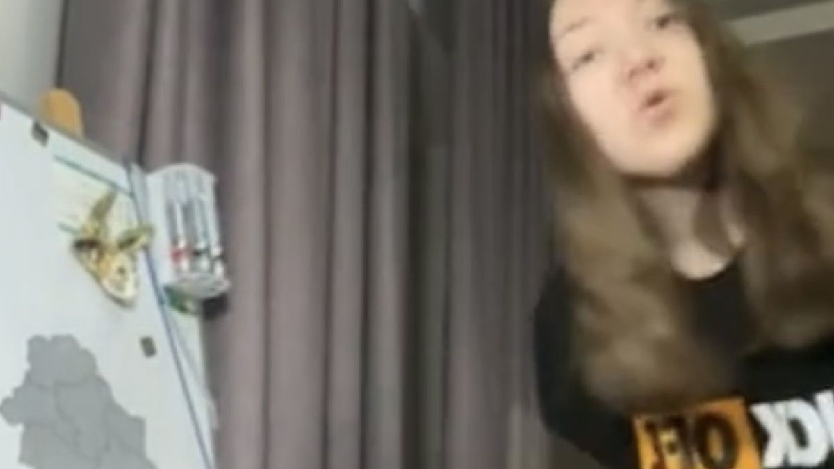 Screen z TikToka studentek