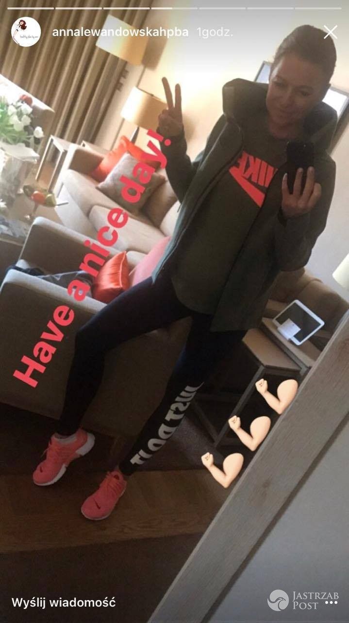 Anna Lewandowska w ósmym miesiącu ciąży