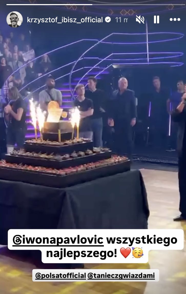 Krzysztof Ibisz pokazał tort urodzinowy Iwony Pavlović