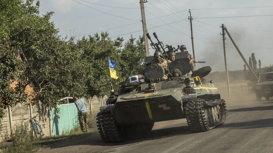 Russia-Ukraine war continues
SIVERSK, DONETSK PROVINCE, UKRAINE, JULY 04: Ukrainian serviceman ride on top of an armored vehicle towards the battlefield in Siverisk frontline, Ukraine, July 04th, 2022. Narciso Contreras / Anadolu Agency/ABACAPRESS.COM 
Dostawca: PAP/Abaca
AA/ABACA
Bunker