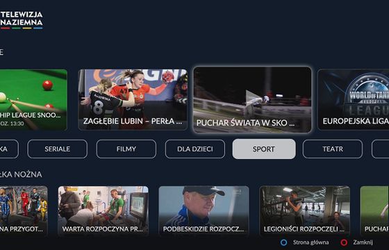 Transmisje i wideo TVP Sport dostępne na platformie hybrydowej TVP
