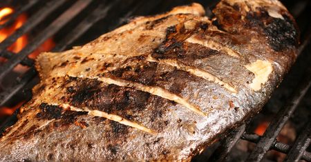 Ryba trachinotus poddana obróbce wysuszającej mięso