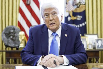 Trump zapytany o Ukrainę. Mówił o "konstruktywnych rozmowach"