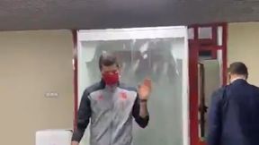 Liga Mistrzów. Lokomotiw - Bayern. Robert Lewandowski w wielkiej kabinie. Tak go zdezynfekowano