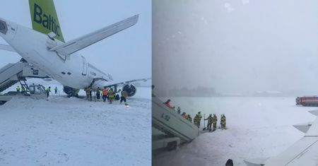 Incydent na lotnisku w Rydze. Na pokładzie minister spraw zagranicznych