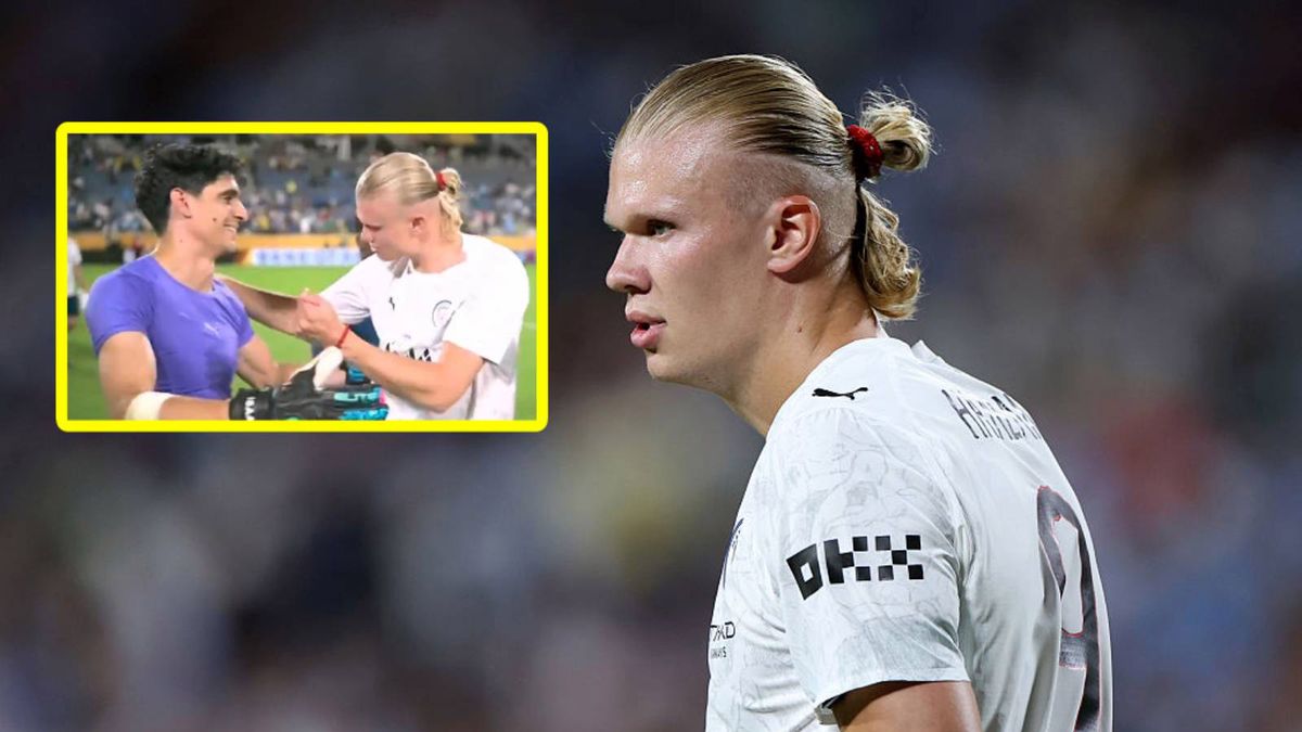 Getty Images / Francois Nel / KinG £/X / Erlin Haaland i Yassine Bounou