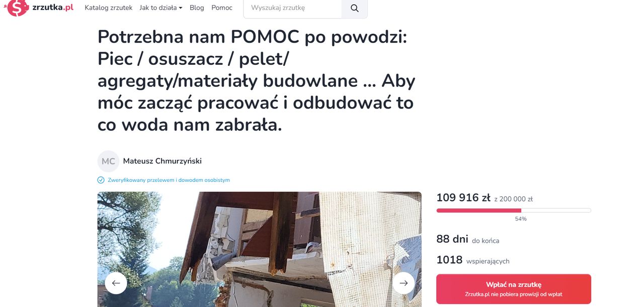 Hojność darczyńców porusza