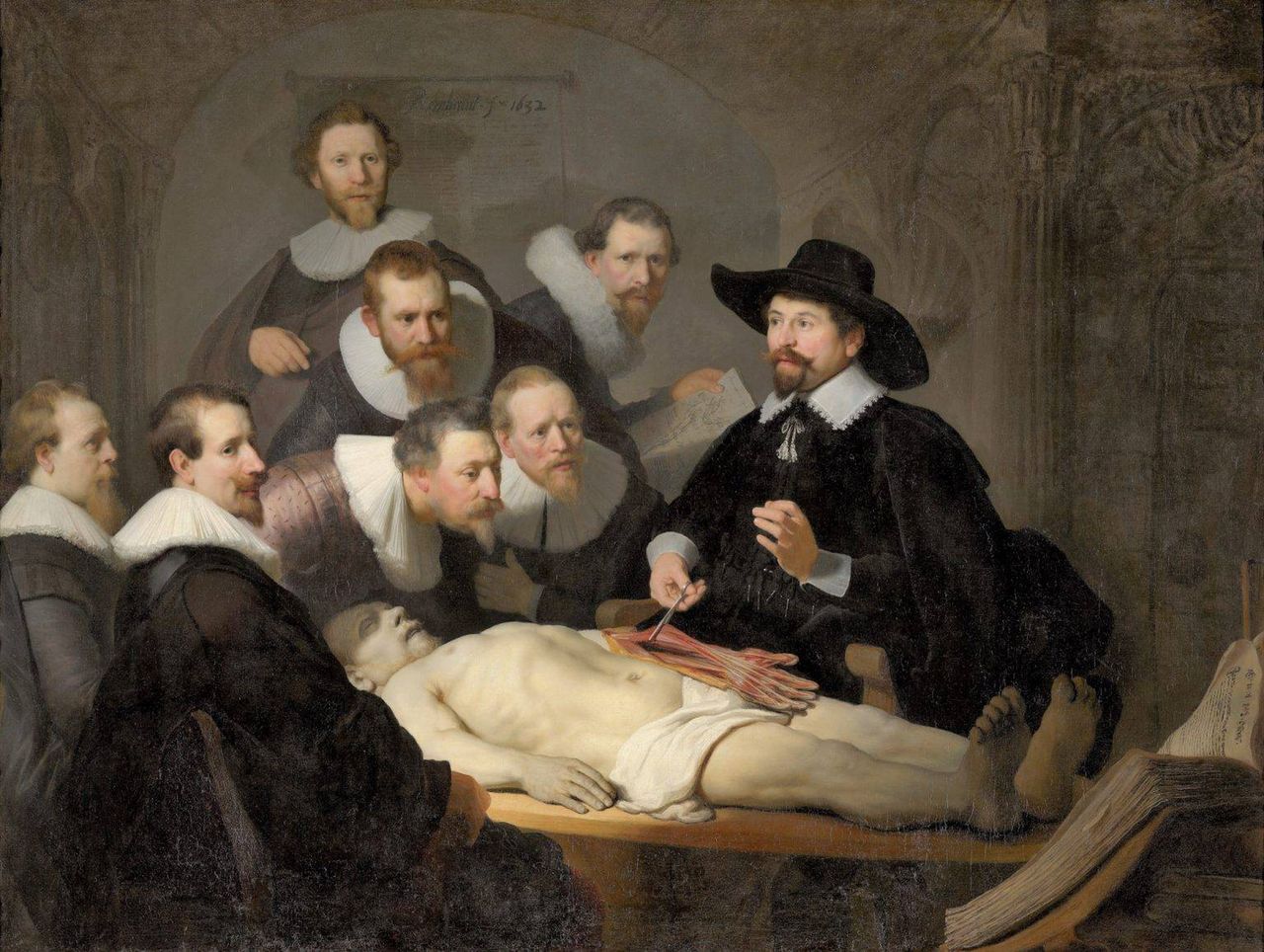 Najsłynniejszym zobrazowaniem renesansowych sekcji zwłok jest słynne dzieło Rembrandta Lekcja anatomii doktora Nicholasa Tulpa.