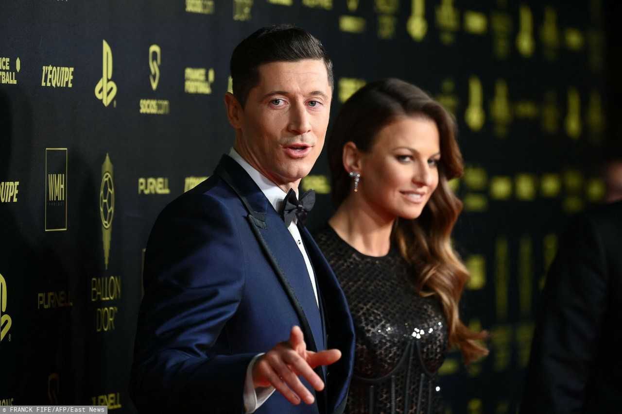 Anna i Robert Lewandowscy na gali Złotej Piłki
