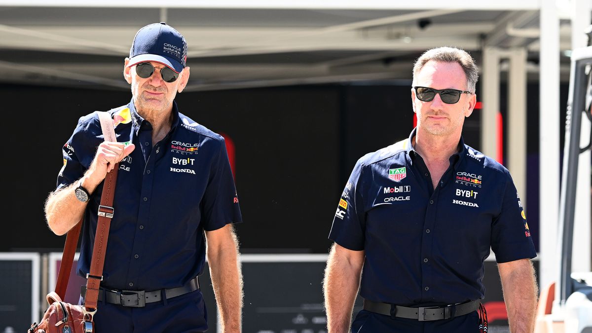 Adrian Newey (z lewej) i Christian Horner