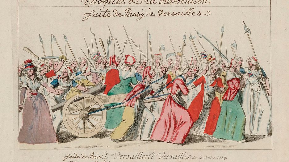 Marsz kobiet na Wersal, czyli zdobycie Wersalu w czasie Rewolucji Francuskiej 1789 r. - fot. domena publiczna