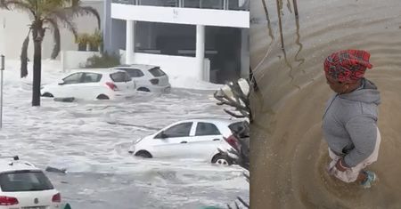 Atlantyk wdarł się do restauracji. Gigantyczny przypływ niszczył w RPA