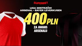 Superbet kod promocyjny: Arsenal - Bayer. Kurs 200! Bonus 400 zł (17.03.2026)