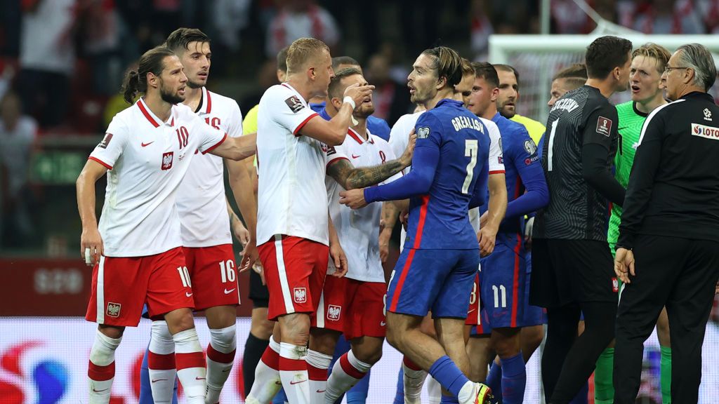 Zdjęcie okładkowe artykułu: Getty Images /  Eddie Keogh - The FA / Na zdjęciu: Sprzeczka pomiędzy zawodnikami w meczu Polska-Anglia