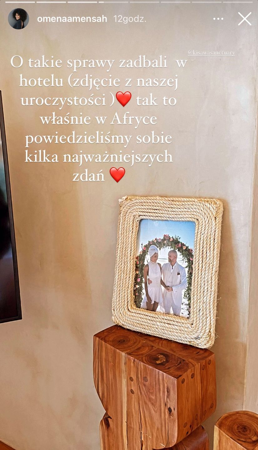 Omenaa Mensah zastała w hotelu niespodziankę