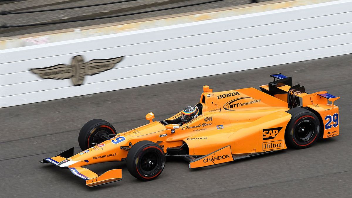 Materiały prasowe / McLaren / Na zdjęciu: Fernando Alonso podczas treningu Indianapolis 500