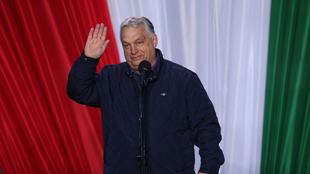 Viktor Orban Campaigns In Szekesfehervar Ahead Of Parliamentary Elections
SZEKESFEHERVAR, HUNGARY - APRIL 10: Hungarian Prime Minister Viktor Orban speaks to voters at an election campaign rally two days before parliamentary elections on April 10, 2026 in Szekesfehervar, Hungary. Orban, who has been in power for 16 years, is currently trailing his main opponent Peter Magyar in polls. (Photo by Sean Gallup/Getty Images)
Sean Gallup
bestof, topix