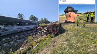 Byli w wykolejonym pociągu. "Huk, jakbyśmy po czymś przejechali"