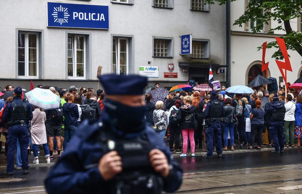 Demonstracja w obronie praw kobiet w maju 2023 roku w Krakowie