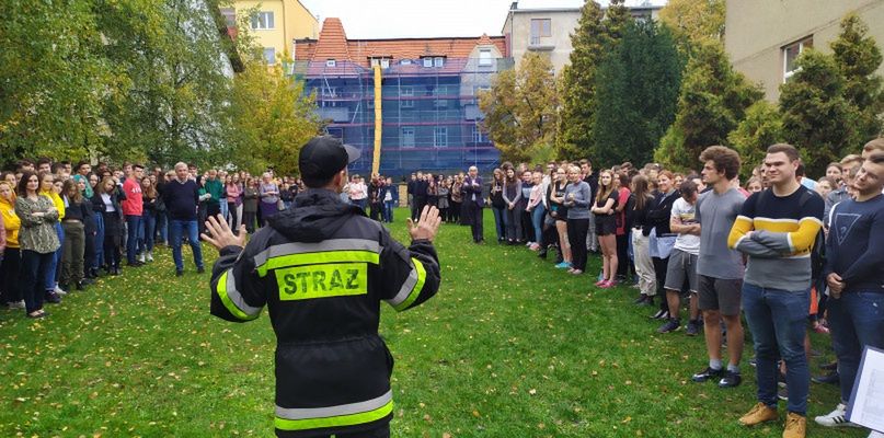 Ewakuacja w chodzieskich placówkach oświatowych