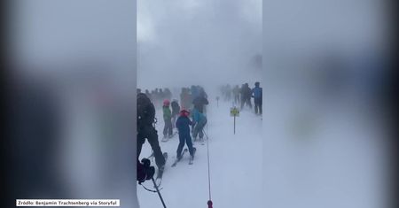 Śnieżne tornado w USA. Nietypowe zjawisko nagrał jeden z narciarzy