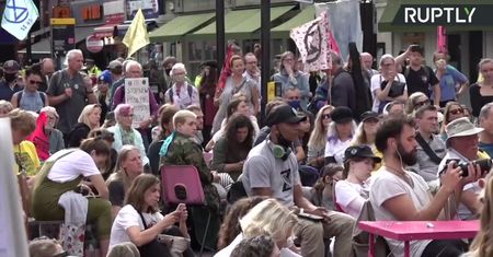 Protesty Extinction Rebellion w Londynie.