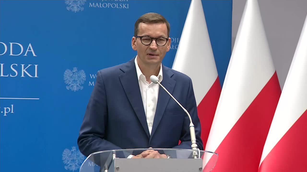 Premier broni marszałek Sejmu po emocjonalnej wymianie zdań w Otyniu.