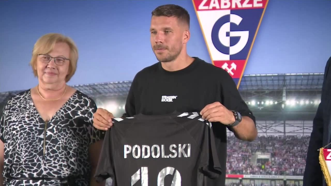 Lukas Podolski oficjalnie piłkarzem Górnika Zabrze.