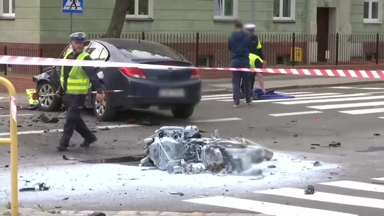 Motocyklista uciekał przed policją, spowodował wypadek. Zginął na miejscu