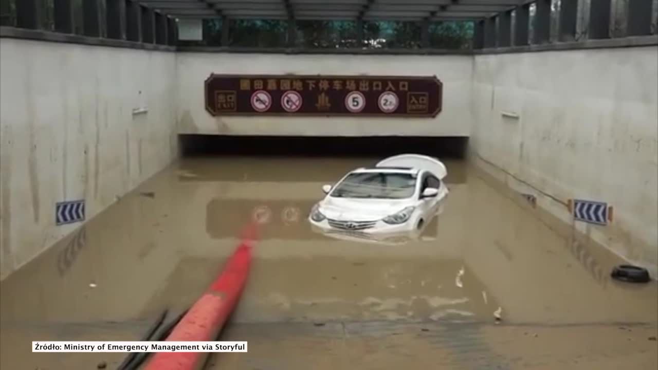 Powódź tysiąclecia w chińskiej prowincji Henan.