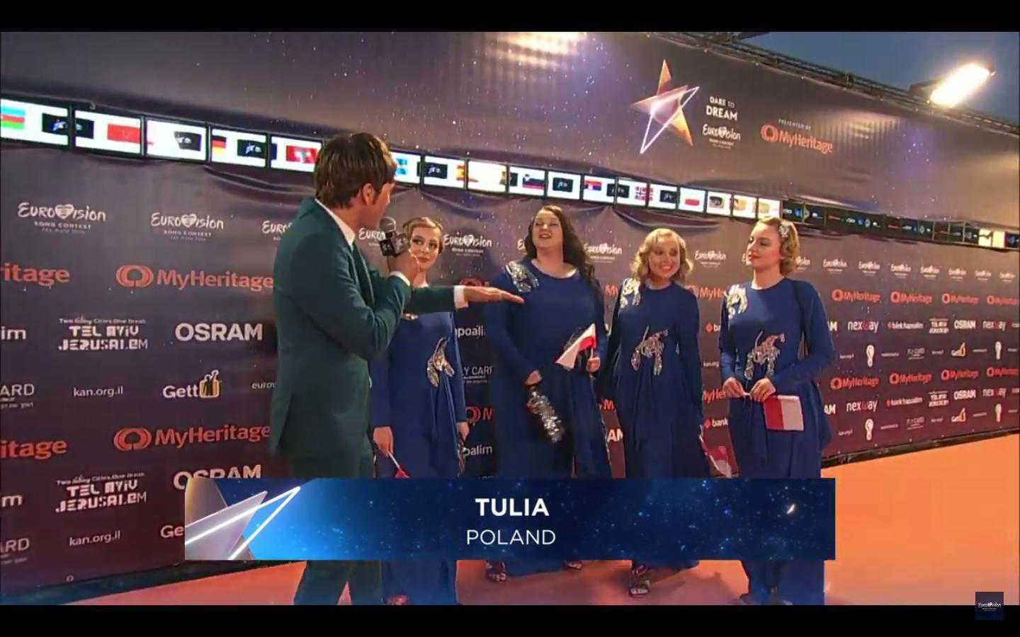 Tulia na ceremonii otwarcia Eurowizji 2019