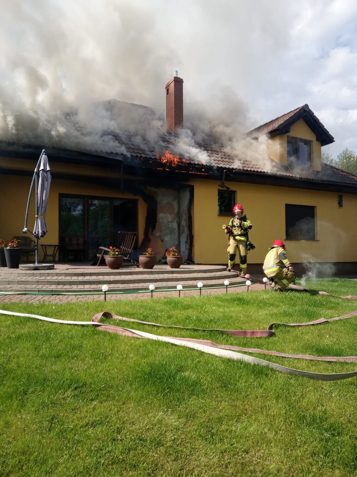 Pożar domu w Chodzieży