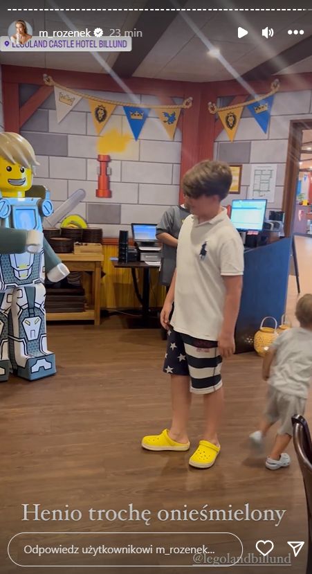 Małgorzata Rozenek z rodziną w Legolandzie