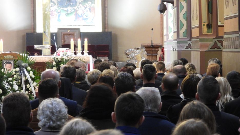 Ceremonia pogrzebowa we Włocławku (woj. kujawsko-pomorskie).